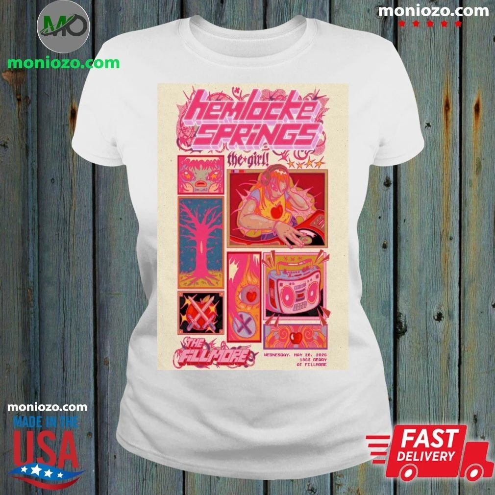 Hemlocke Springs May 20 2026 The Fillmore in San Francisco CA Poster Shirt