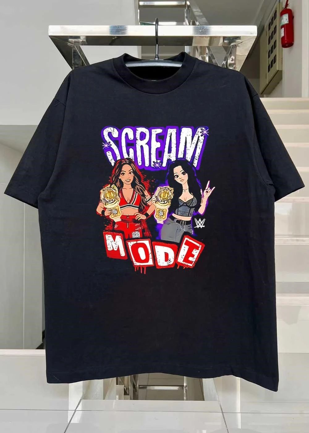 Scream Team Mode Women Tag Team Champions Wrestling shirt