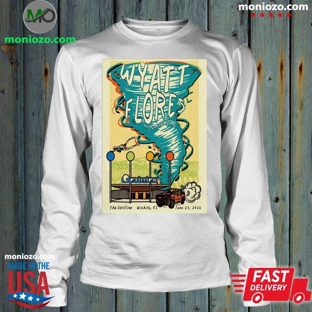 Original Wyatt Flores Tour The Cotillion in Wichita, KS 06.23.26 Poster Shirt