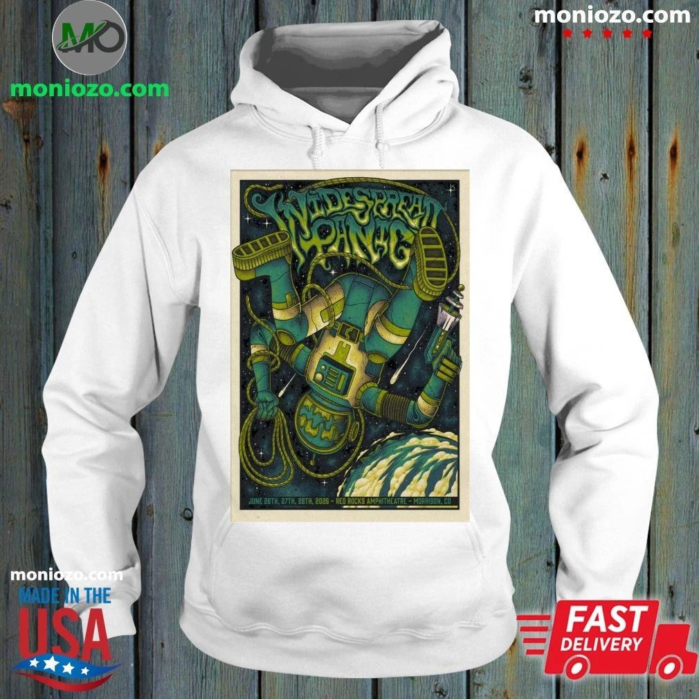Original Widespread Panic Shows At Red Rocks Amphitheatre On June 26-28 2026 Poster T-Shirt