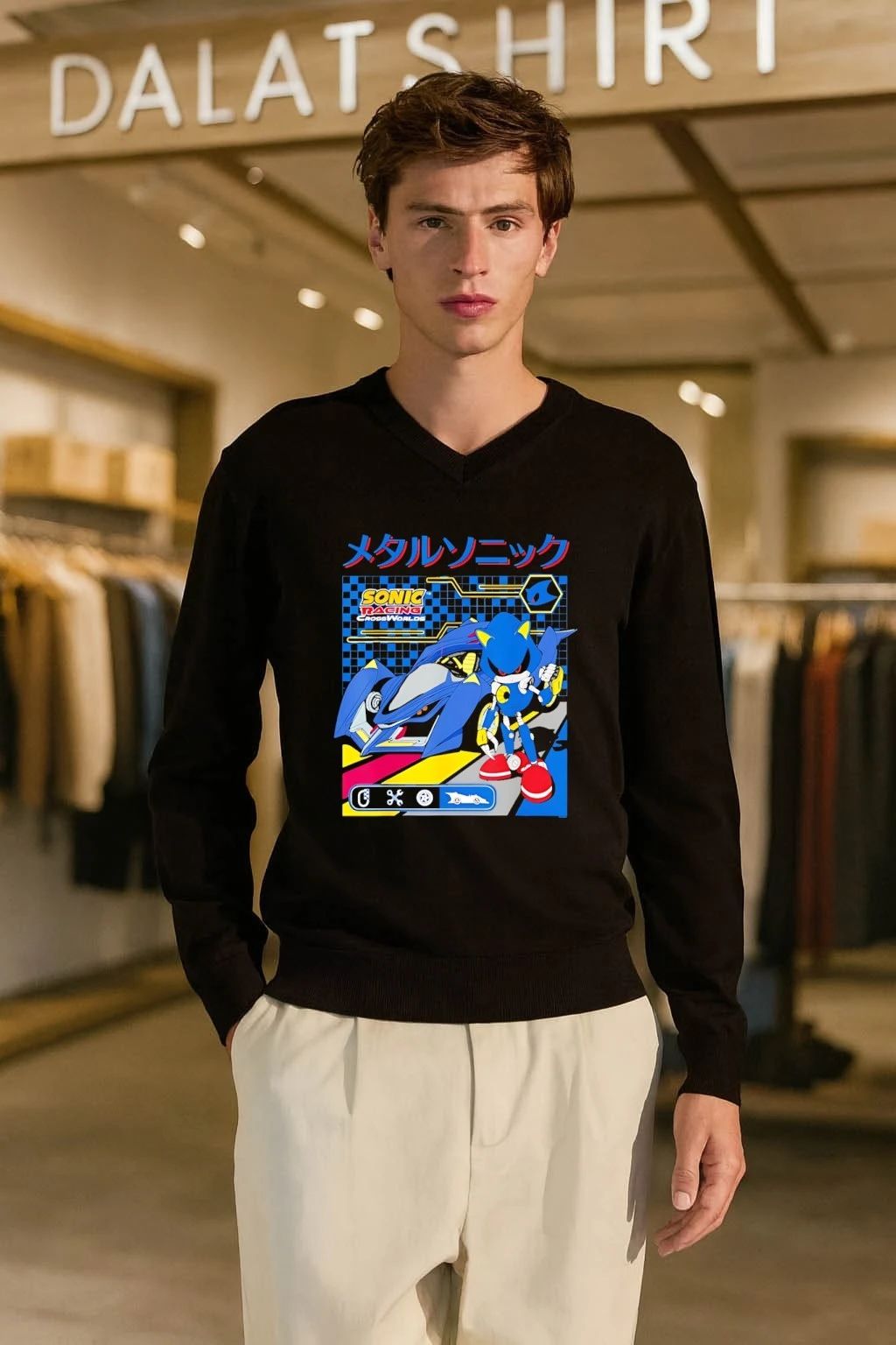 Cat Racing Crossworlds Japanese Gaming shirt