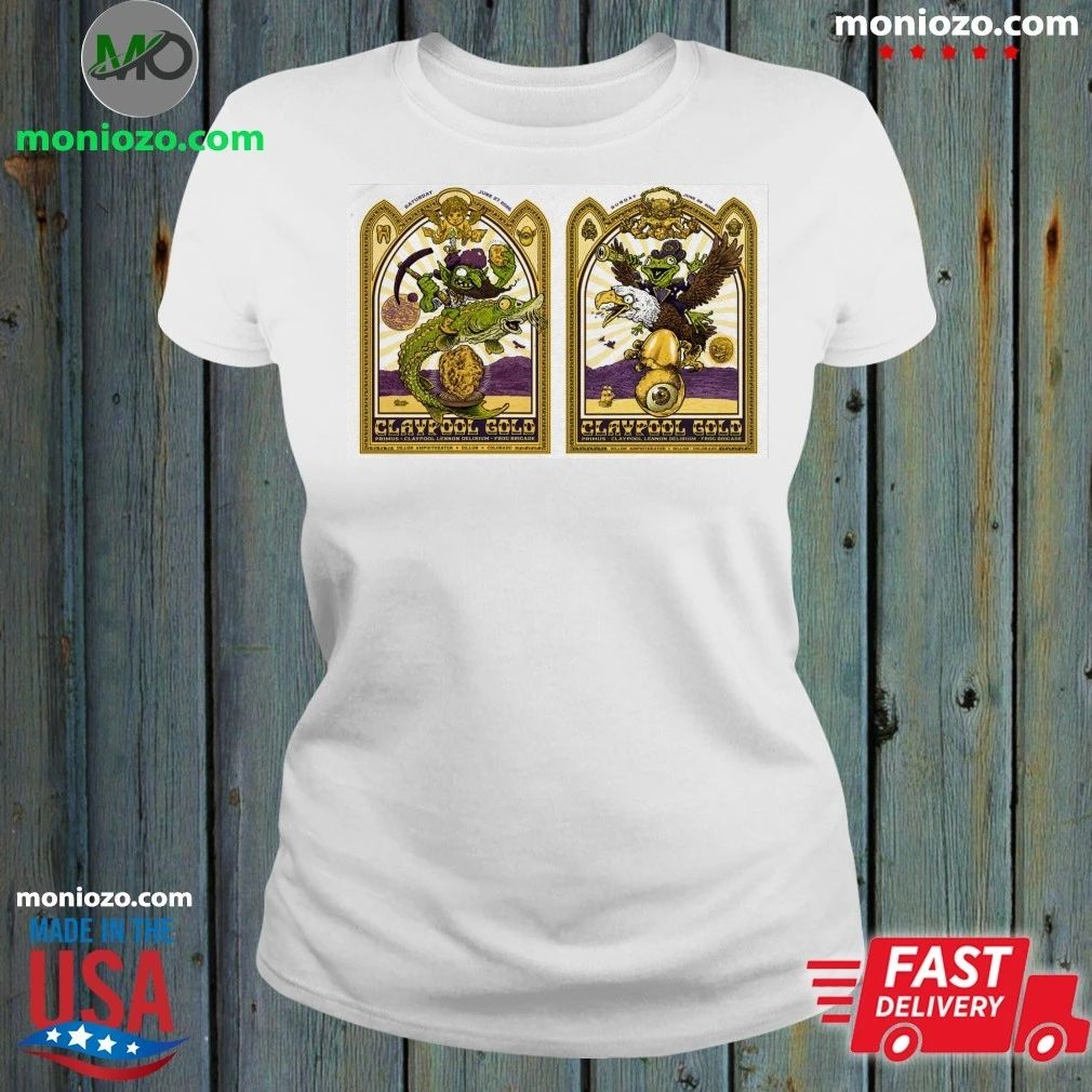 Primus At Dillon Amphitheater On June 27-28 2026 Claypool Gold Tour Poster Shirt