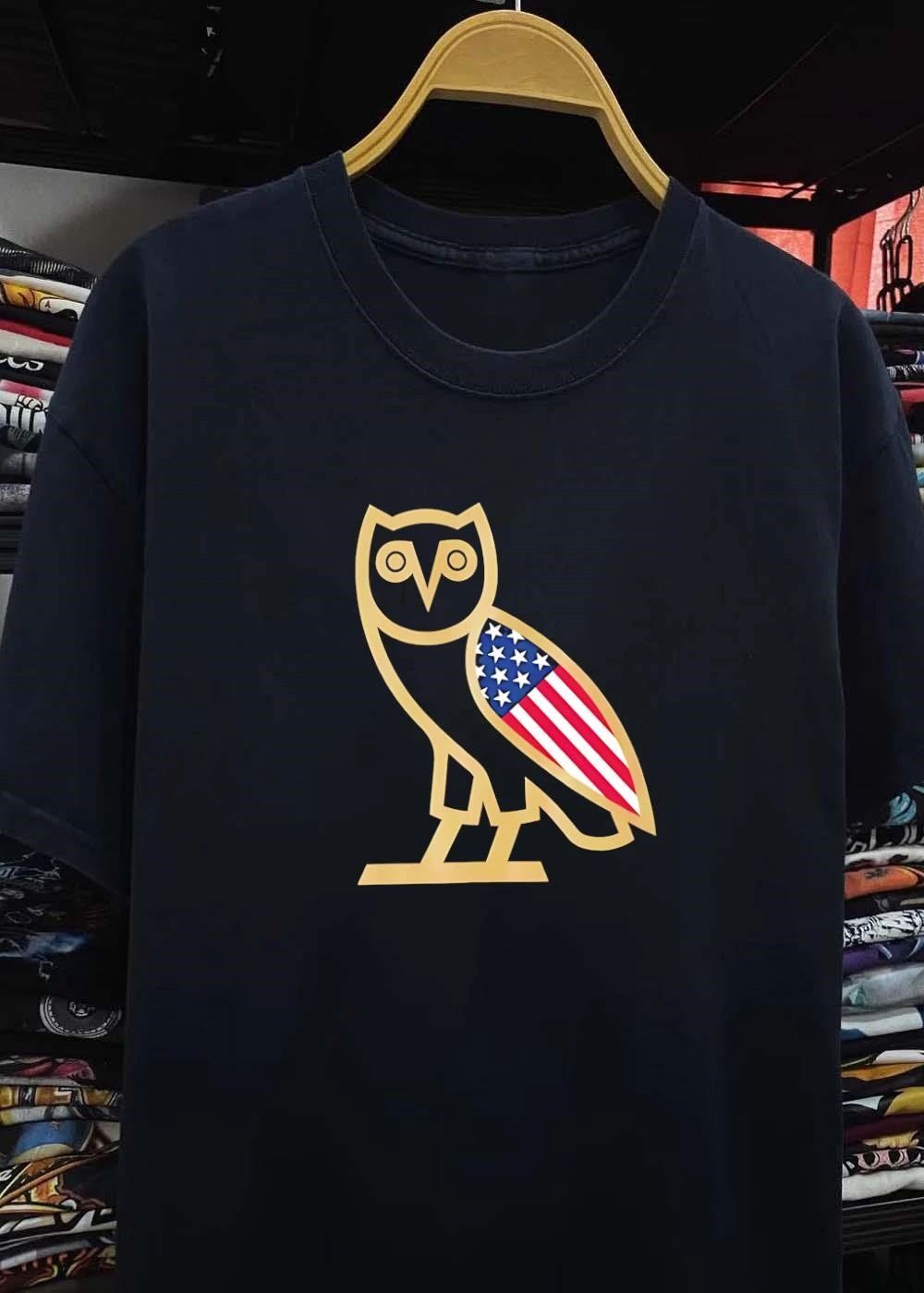 OVO Owl USA Flag shirt