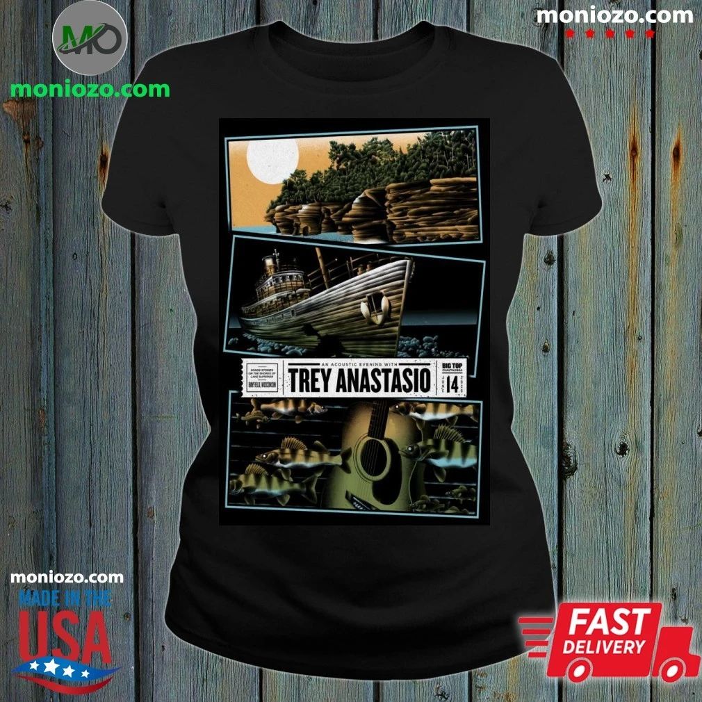 Trey Anastasio June 14 2026 Lake Superior Big Top Chautauqua in Bayfield Wisconsin Poster T-Shirt