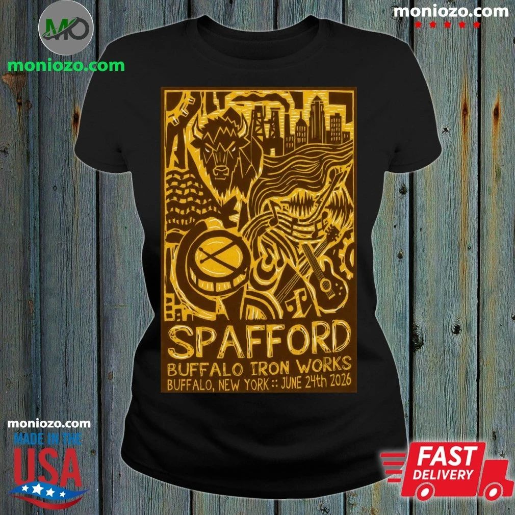 Spafford Buffalo Concert Tour 2026 June 24 Buffalo Iron Works Poster Shirt