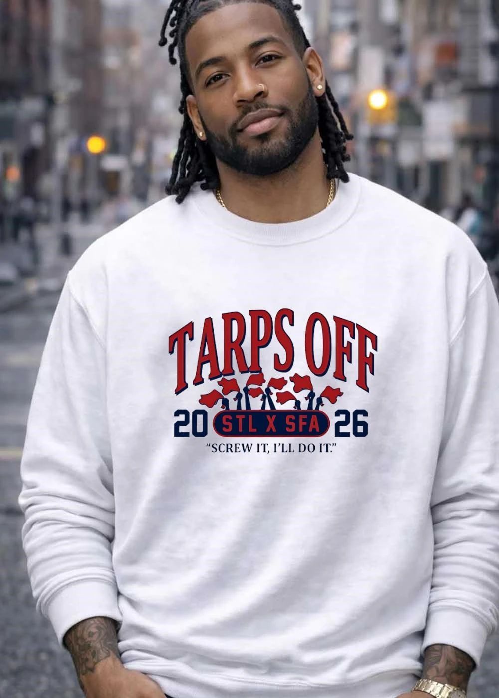 Tarps Off STL X SFA 2026 Red Flags Screw It I’ll Do It T-Shirt