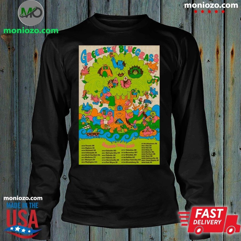 Original Greensky Bluegrass Summer Tour 2026 Poster Shirt
