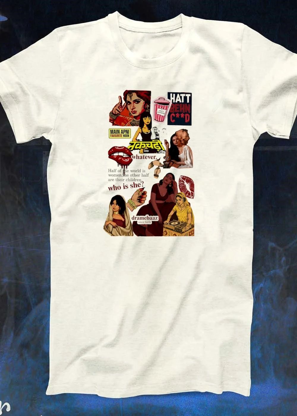 Nakchadhi Bollywood Desi Feminist ‘Main Apni Favourite Hoon’ Women Empowerment Slogan 2026 Shirt
