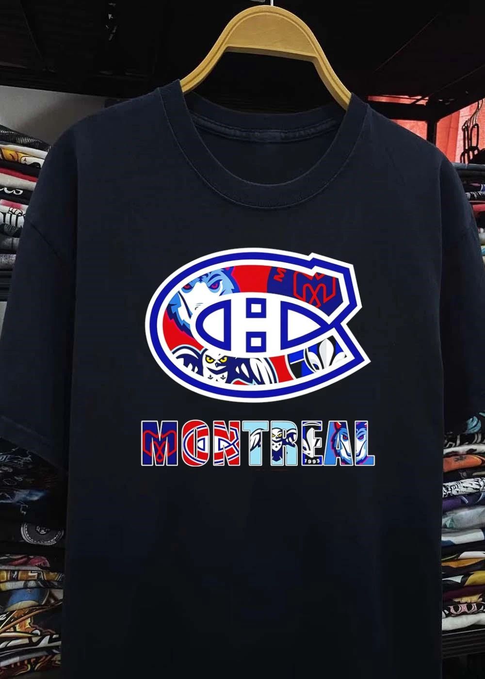 Montreal Canadiens Logo Sports Teams Mashup T-Shirt