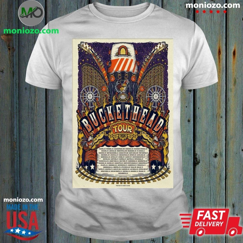 Original Buckethead Tour 2026 Poster Shirt