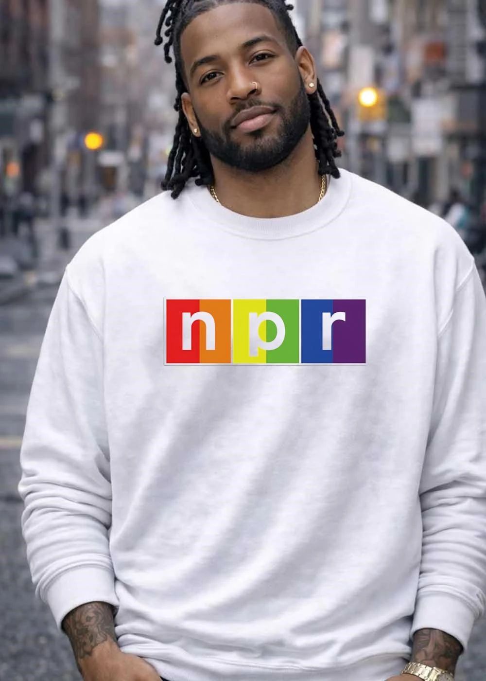 NPR Rainbow Pride Public Radio Listen With Pride 2026 Shirt