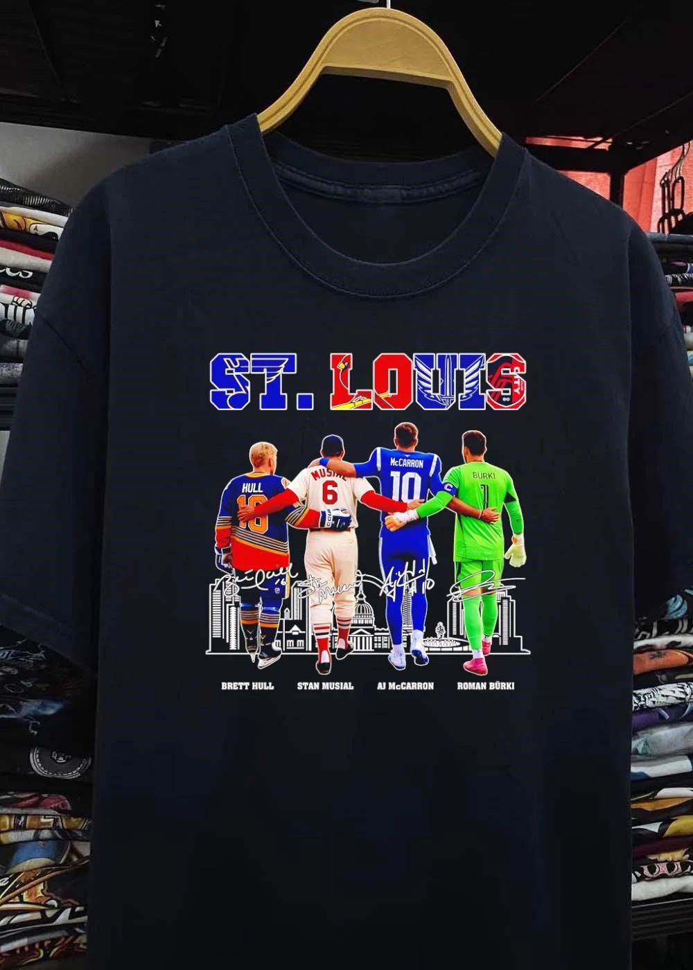 St. Louis Sports Team Logos And Players T-Shirt