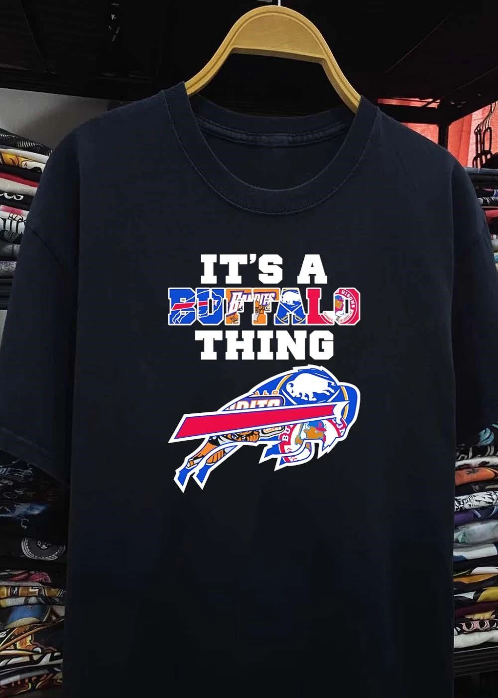 It’s A Buffalo Thing Bills Sabres Bandits Bisons Logos T-Shirt