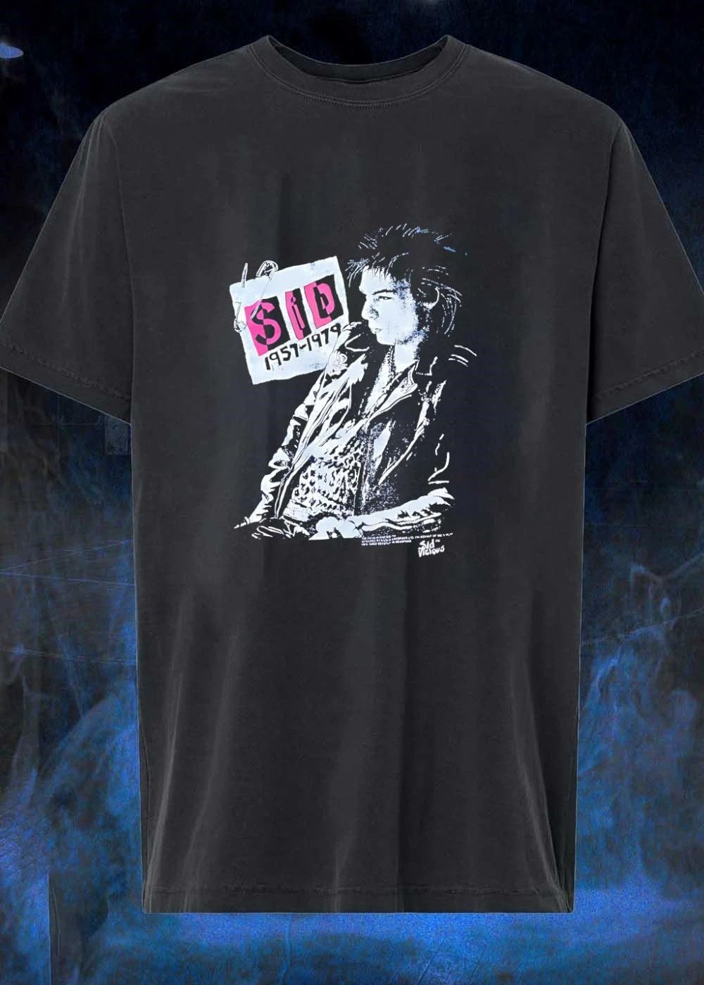 Sid Vicious Sid 1957-1979 Safety Pin Tribute T-Shirt