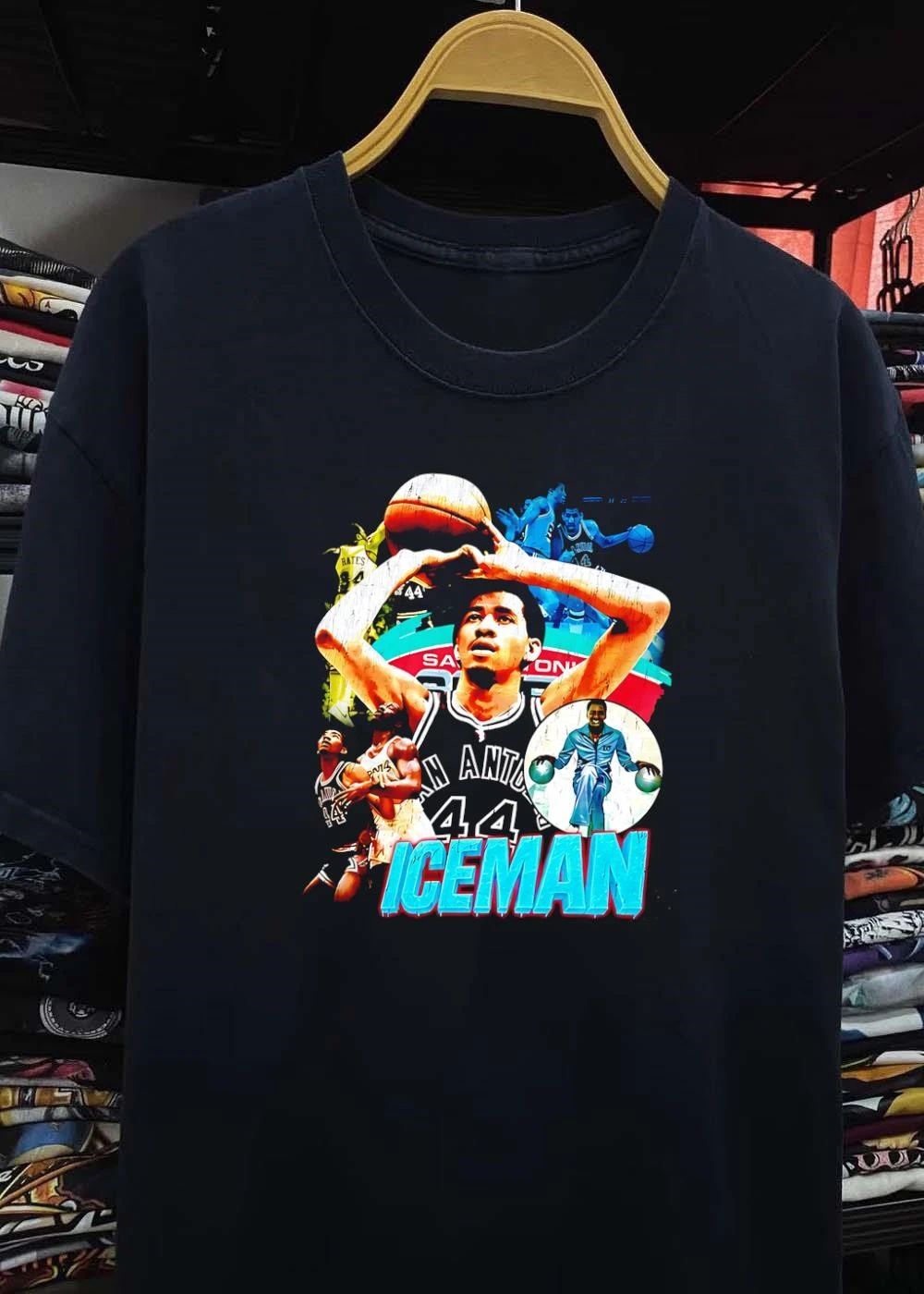 George Gervin Iceman San Antonio 44 Basketball shirt