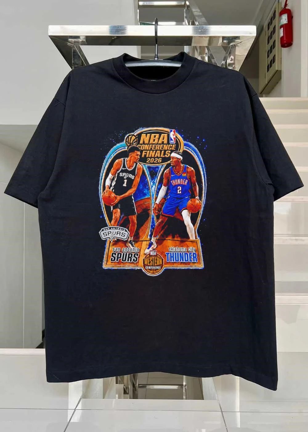 NBA Conference Finals 2026 Spurs Thunder shirt