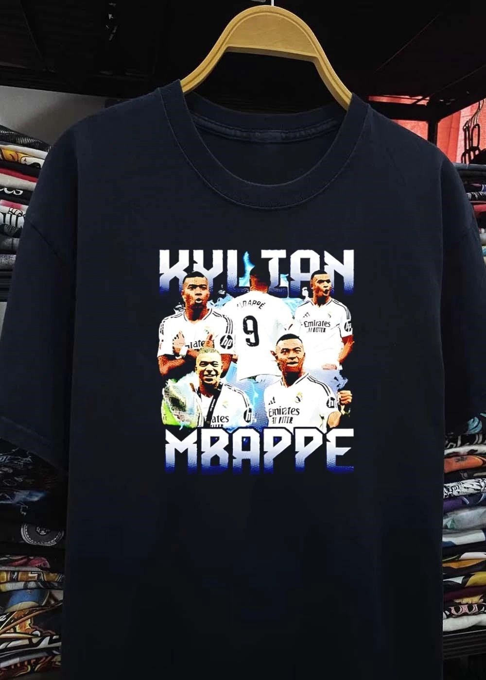Kylian Mbappe Real Madrid Club Soccer Bootleg shirt
