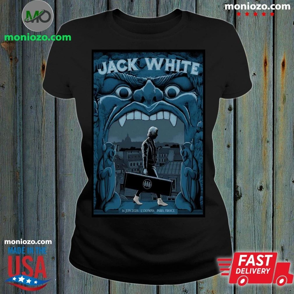 Jack White Paris France 6 14 2026 Poster T-Shirt