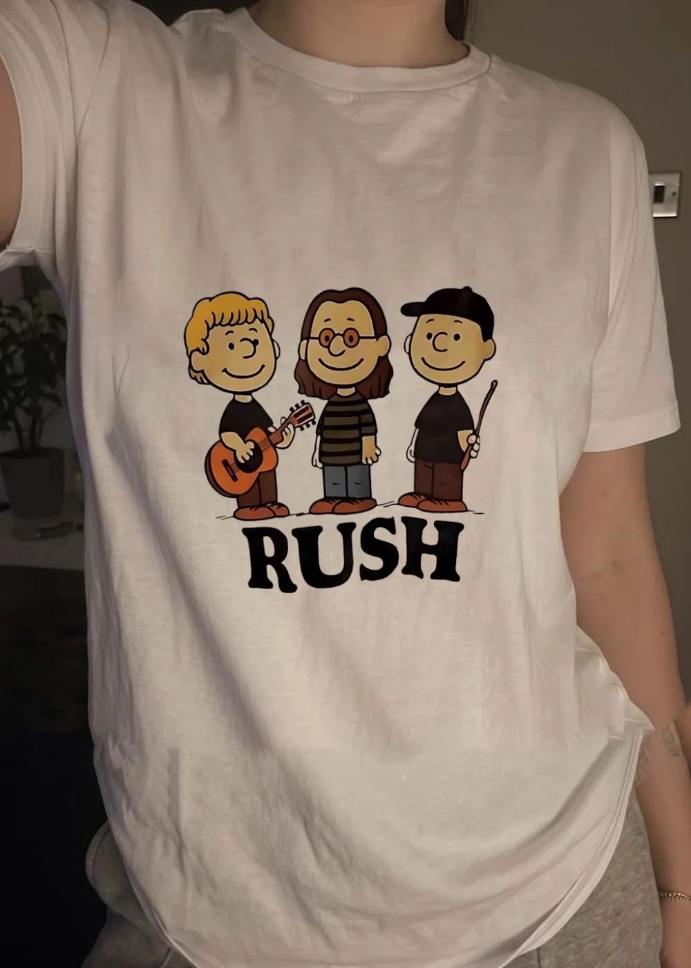 Rush Peanuts Style Band Members T-Shirt