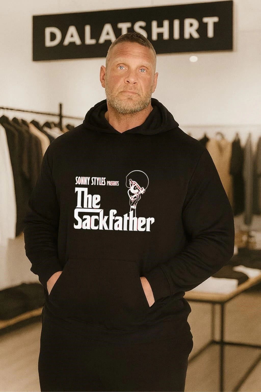 Sonny Styles Presents The Sackfather Football Helmet shirt