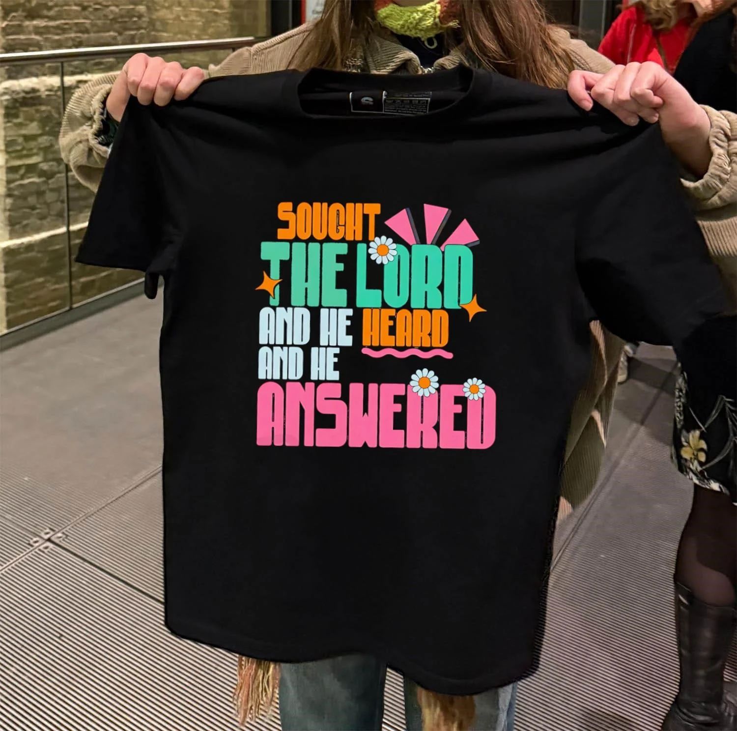 I Sought The Lord And He Heard And Answered Retro shirt