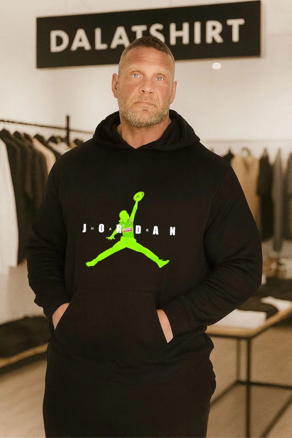 Jhoardan Jumpman Style Rugby Player Canberra Raiders T-Shirt