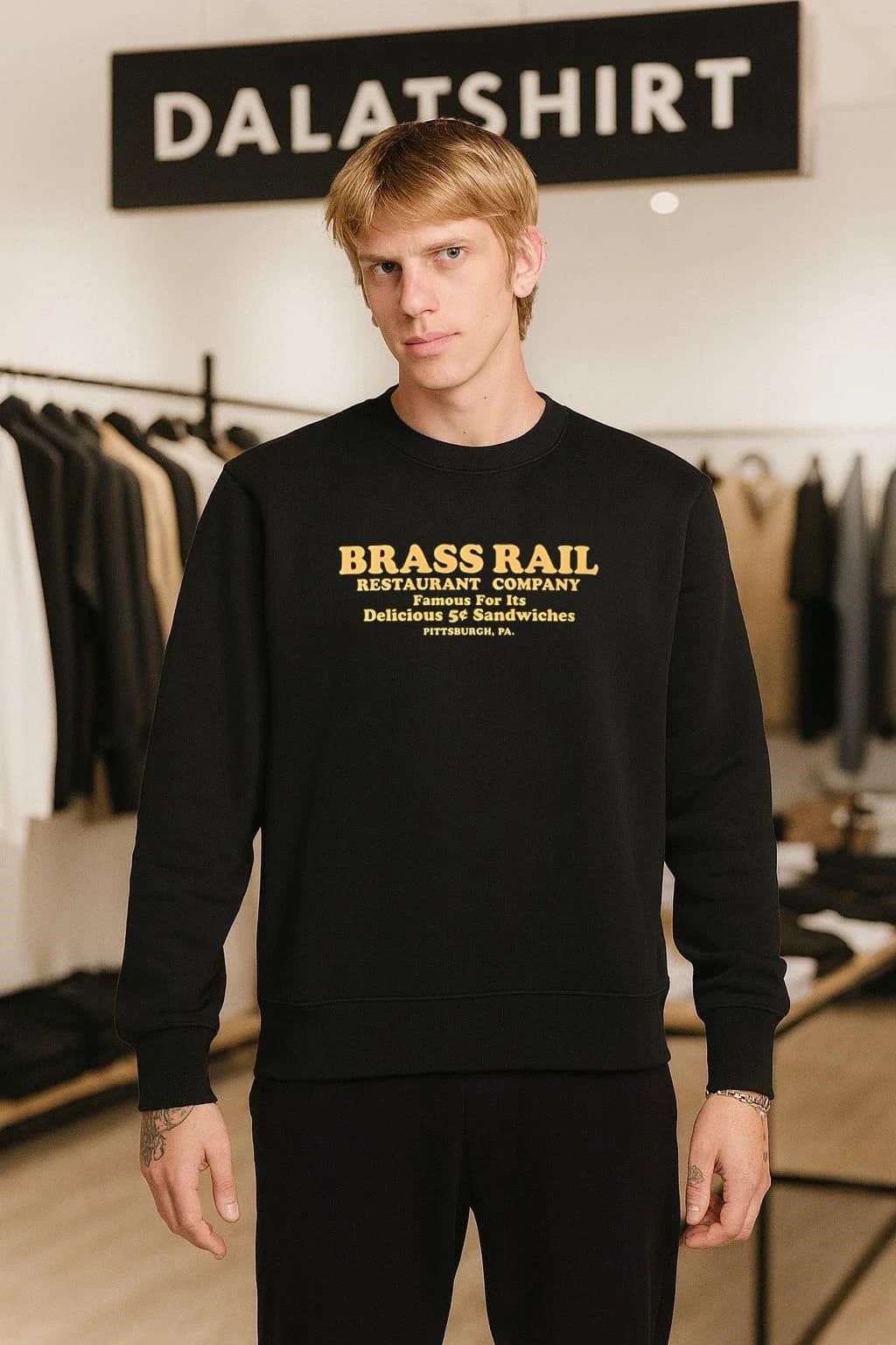 Brass Rail Restaurant Company Famous For Its Delicious 5c Sandwiches Pittsburgh shirt