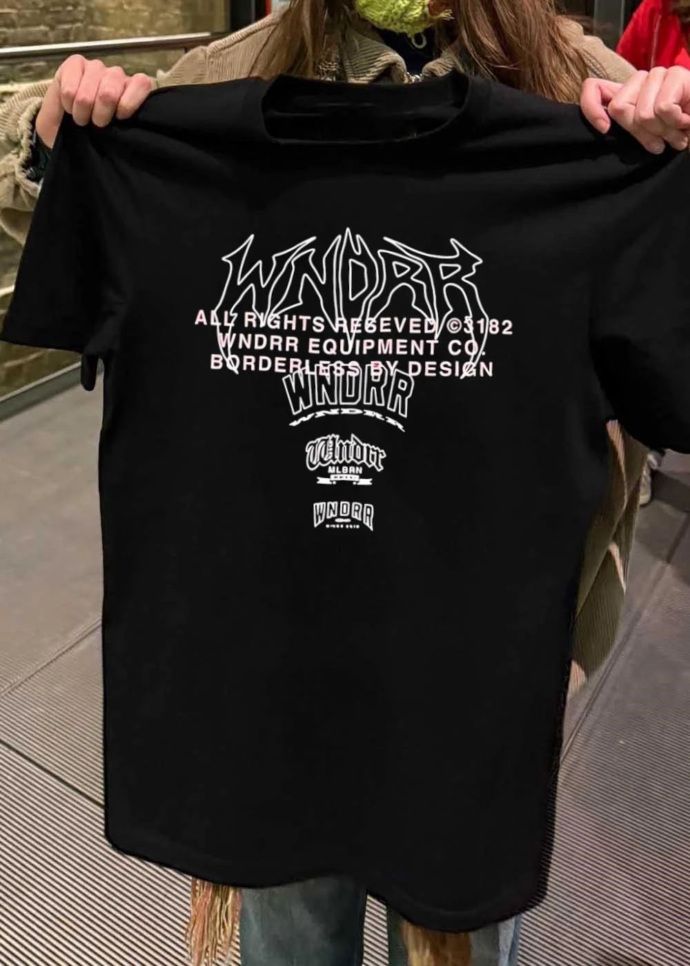 Wndrr Distorted Outline Logo T-Shirt