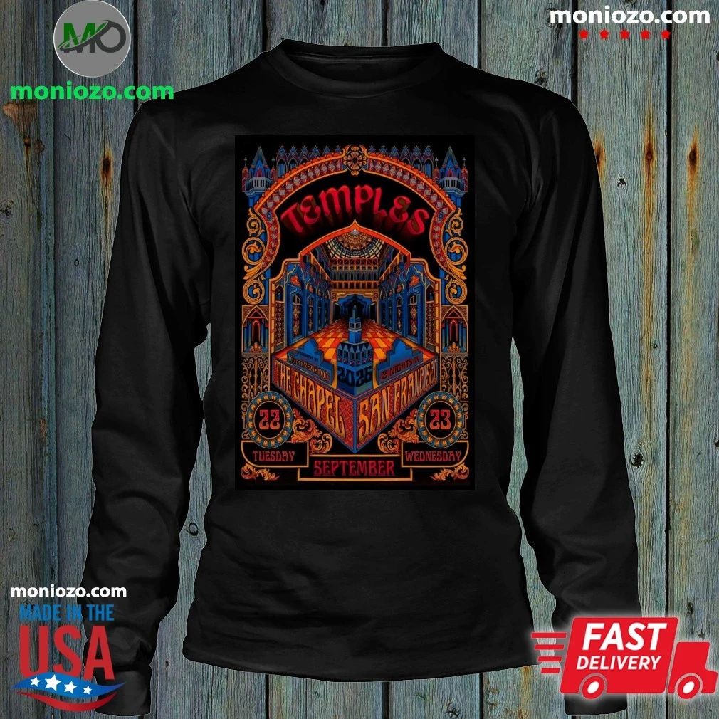 Temples September 22-23 2026 In San Francisco CA Poster Shirt