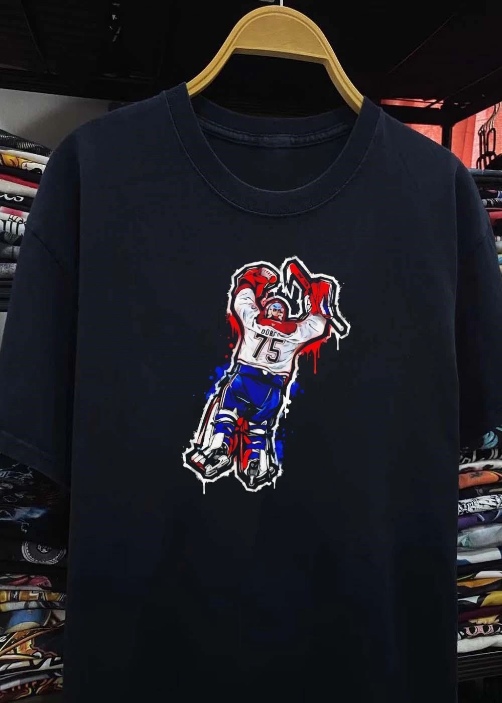 Laval Rocket Jakub Dobes 75 Goalie Hockey shirt