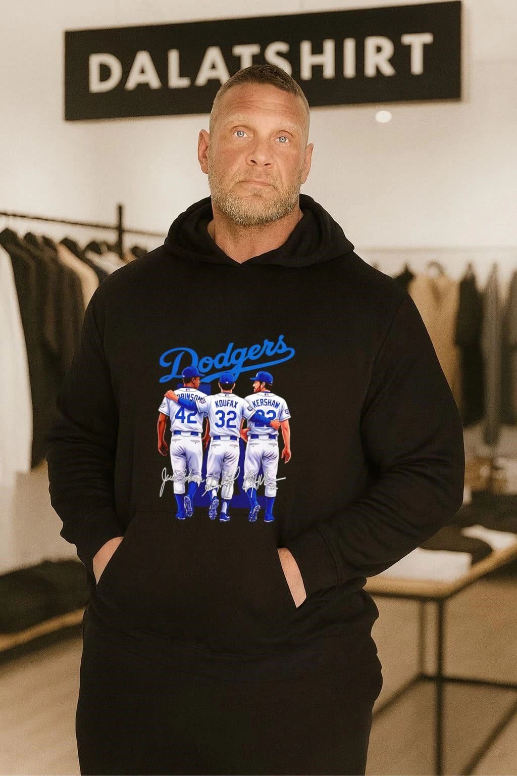 Los Angeles Dodgers Jackie Robinson Sandy Koufax and Clayton Kershaw signatures shirt