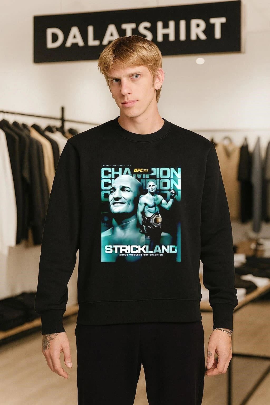 Sean Strickland 2026 World Middleweight Champion UFC 328 shirt