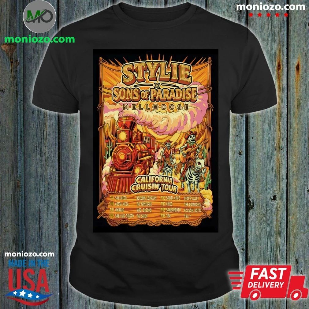 Original Stylie California Cruisin Tour 2026 Poster Shirt