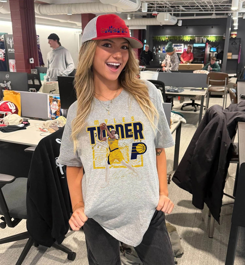 Myles Turner Indiana Pacers Shattered shirt