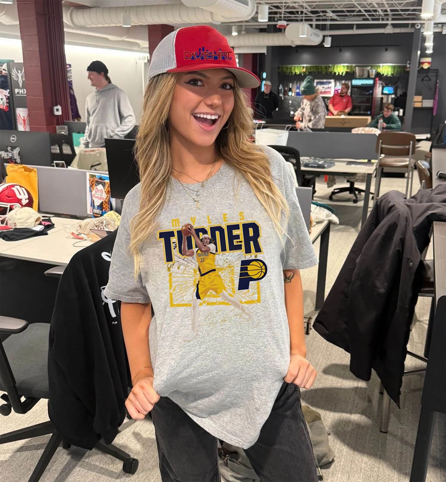 Myles Turner Indiana Pacers Shattered shirt