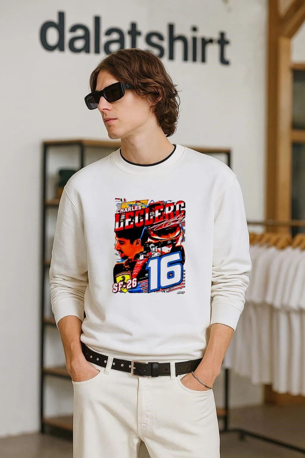 Formula 1 Charles Leclerc for Scuderia Ferrari Car 16 shirt