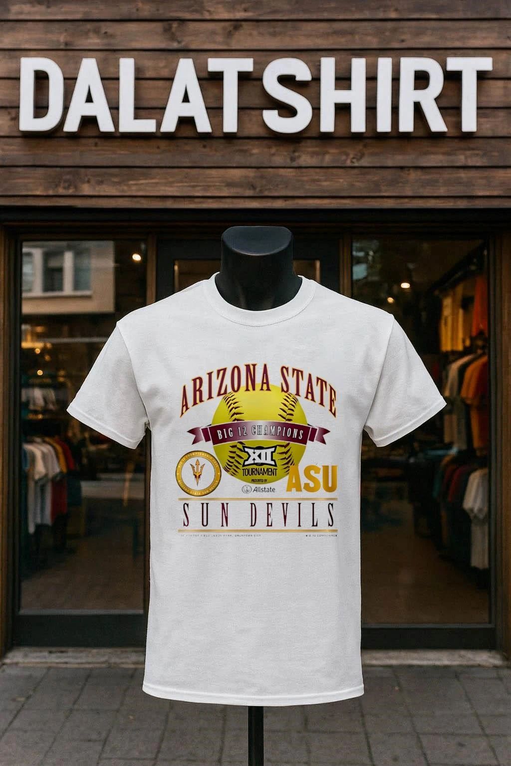 Arizona State Sun Devils 2026 Big 12 Softball Tournament Champions shirt