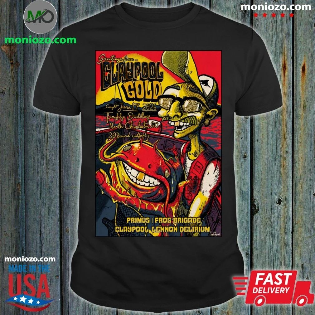 Primus North Charleston Tour On June 17 2026 Poster T-Shirt