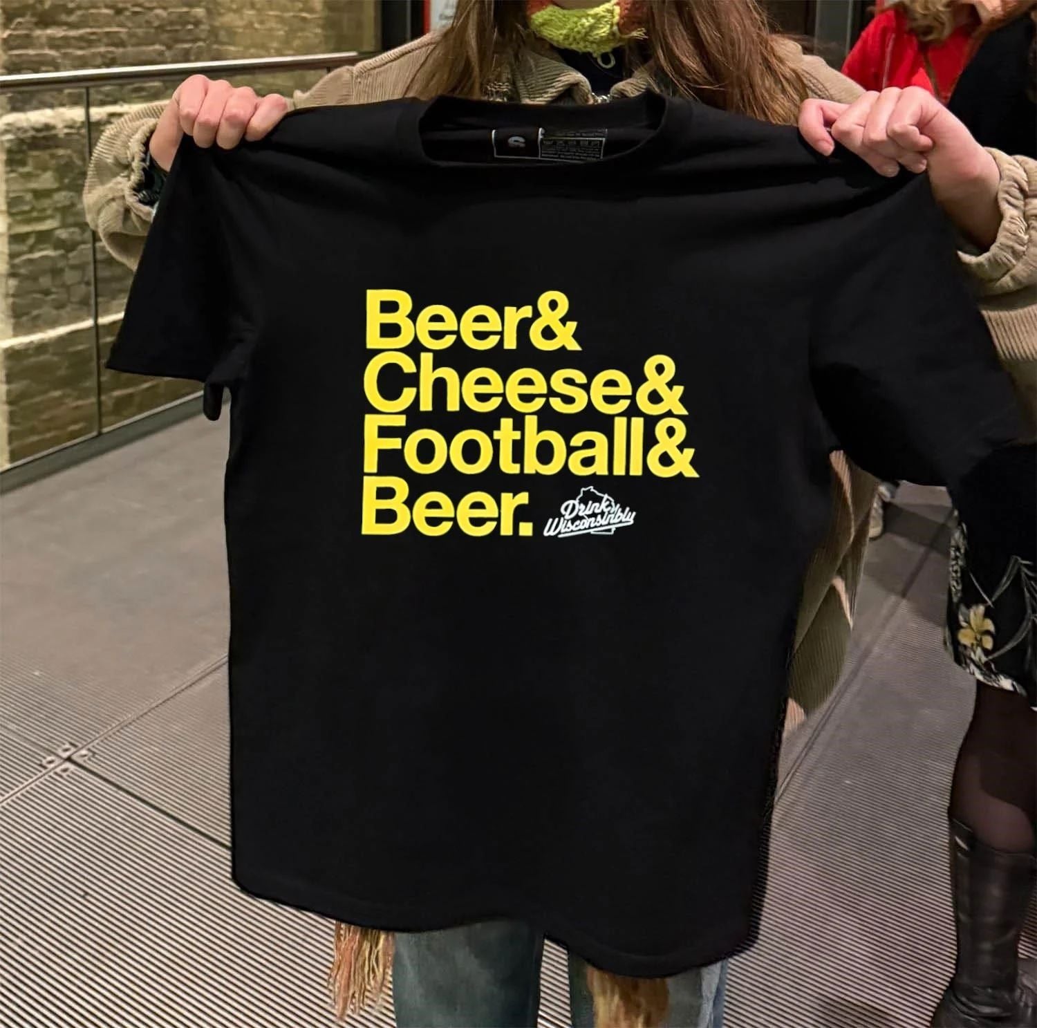 Beer & Cheese & Football & Beer Drink Wisconsibly shirt
