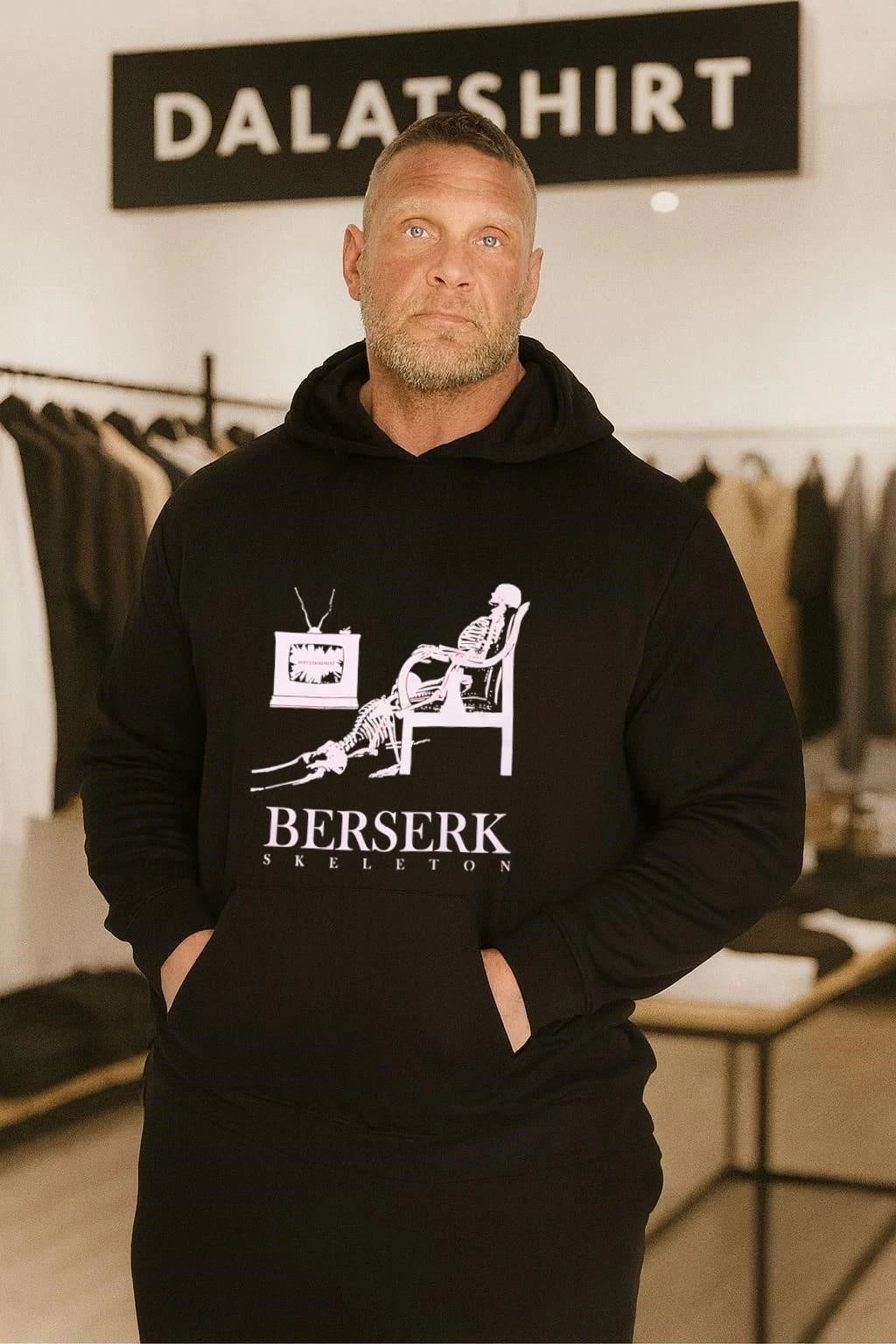 Berserk Skeleton Watching TV Skeleton shirt