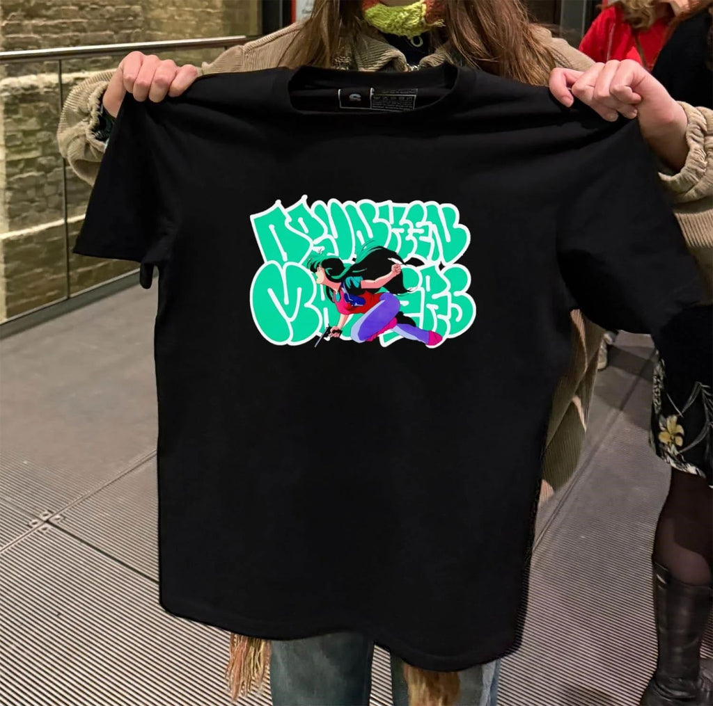 Drunken Masters Anime Girl Green Graffiti shirt