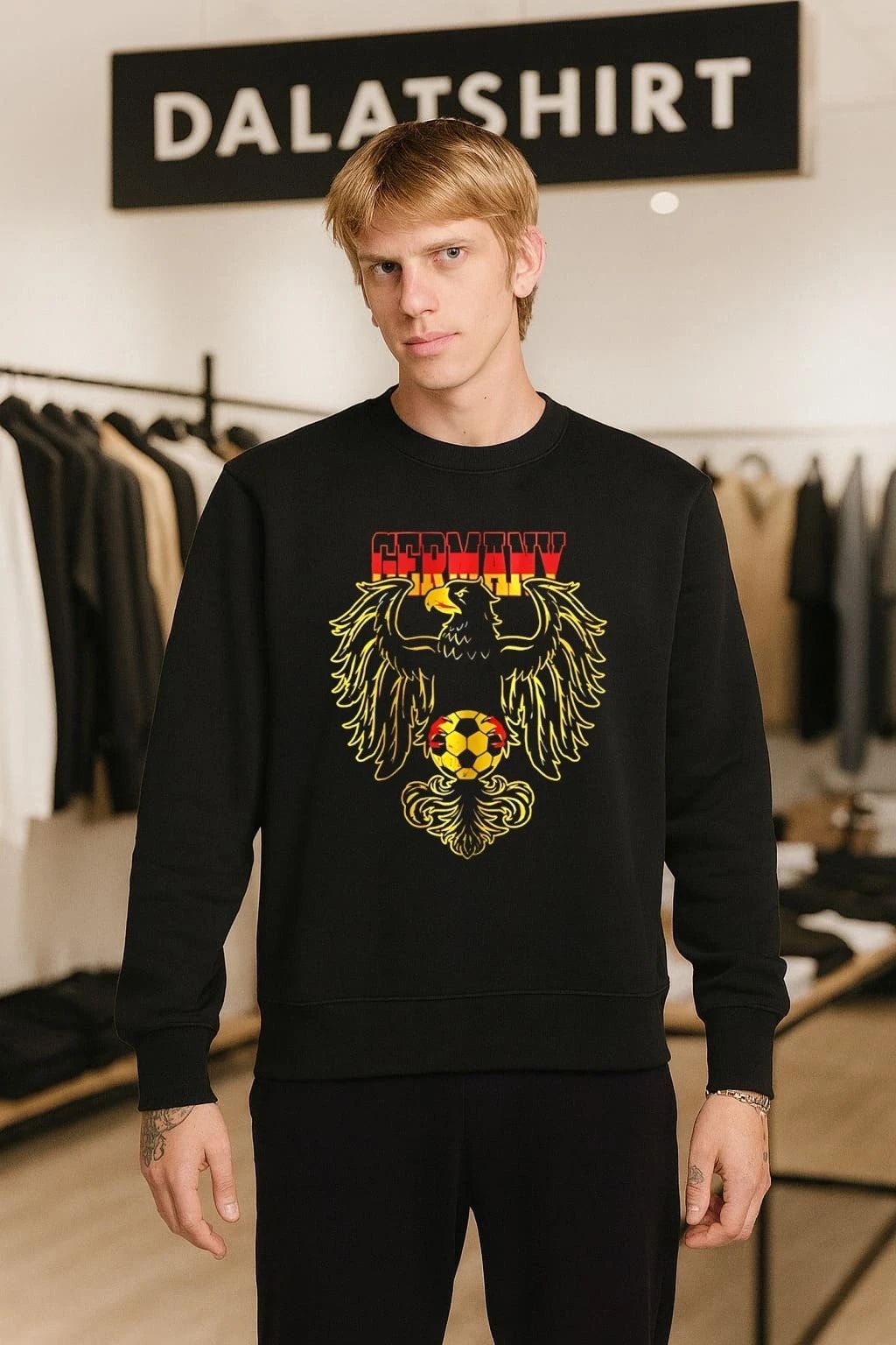 Germany Eagle Crest Soccer Ball Flag shirt