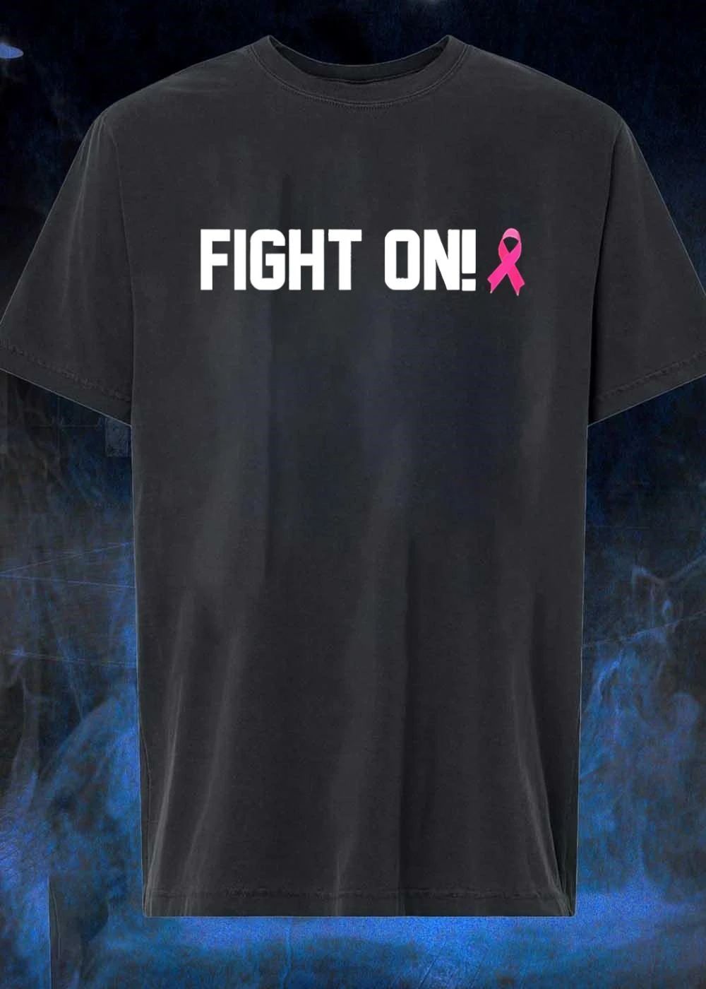 Sam Riegel fight on cancer awareness shirt
