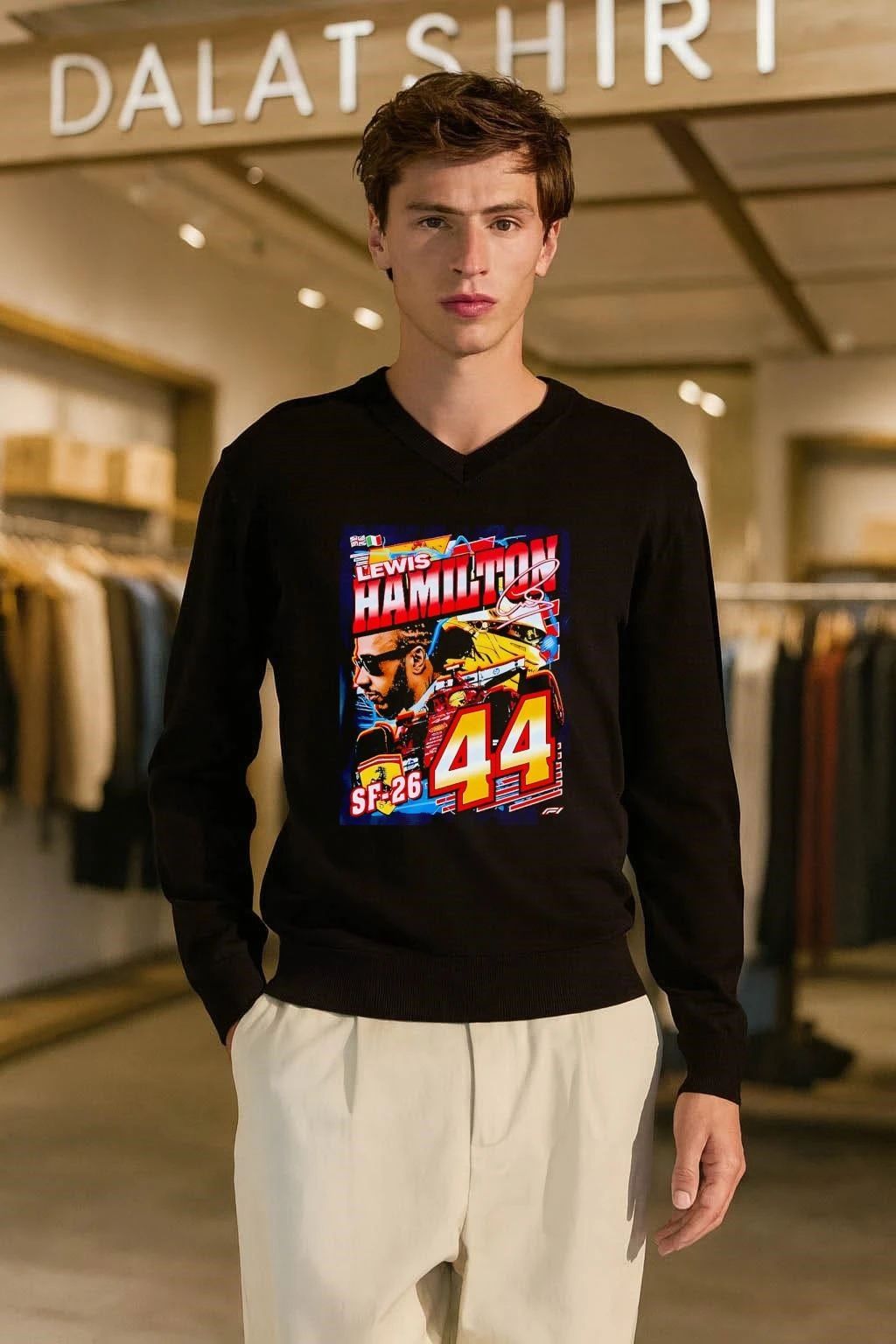 Formula 1 Lewis Hamilton Ferrari SF-26 Car 44 shirt