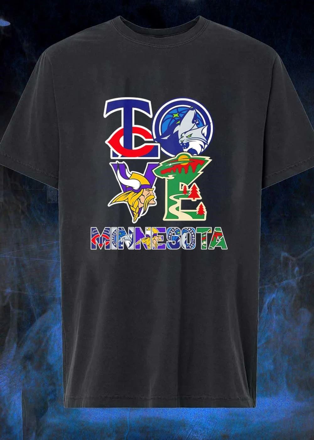 Minnesota Love Sports Team Logos T-Shirt