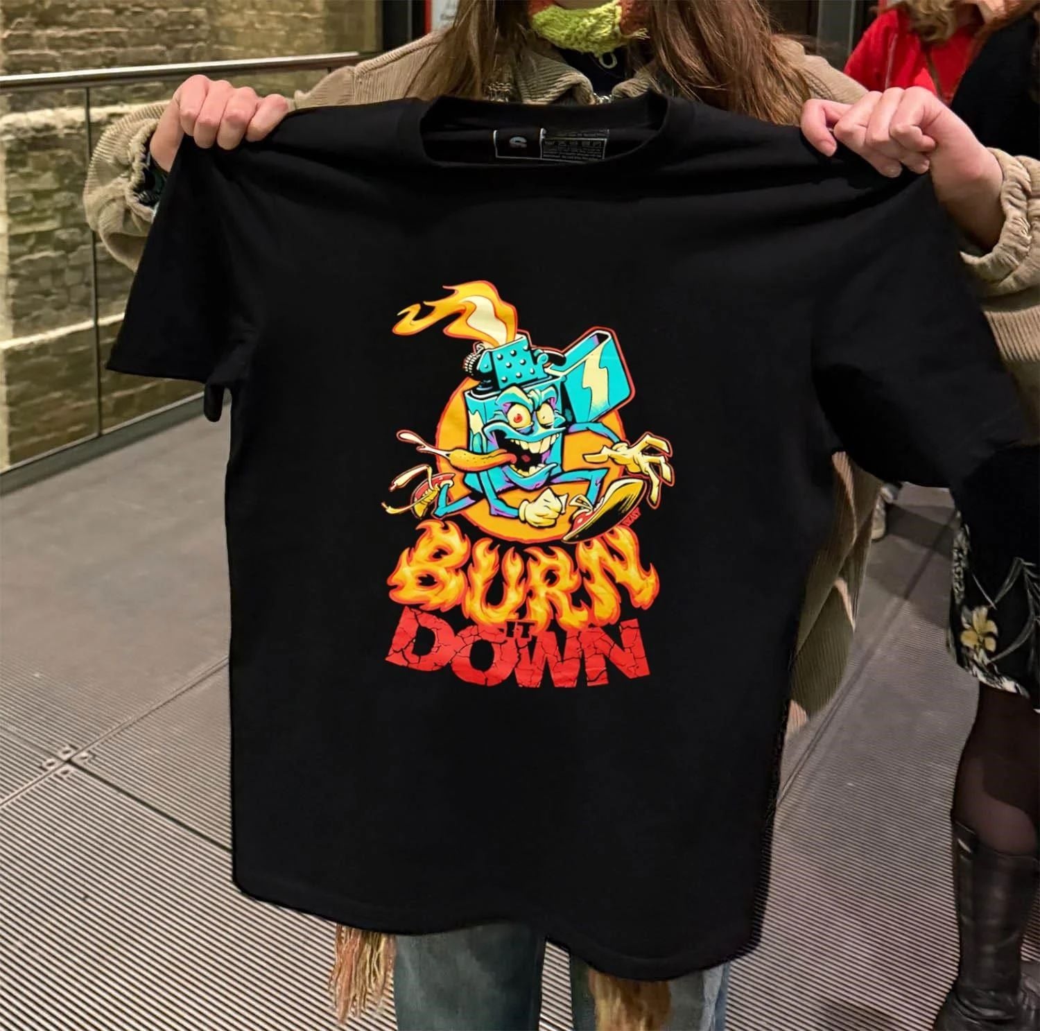 Burn It Down Lighter Character Running shirt