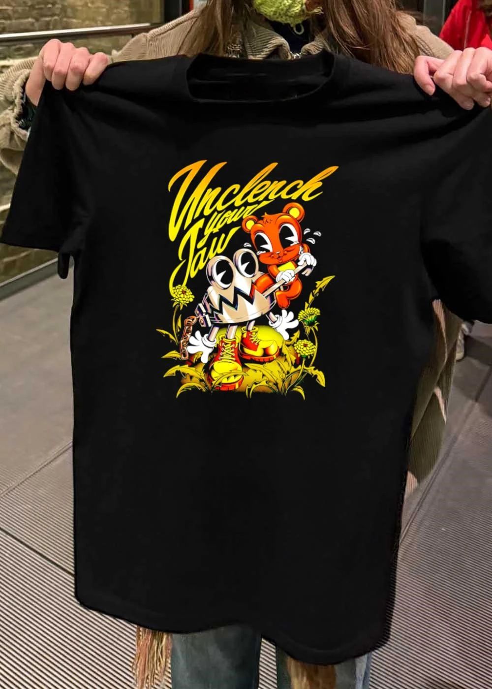 Unclench Your Jaw Bear And Metal Trap Cartoon shirt
