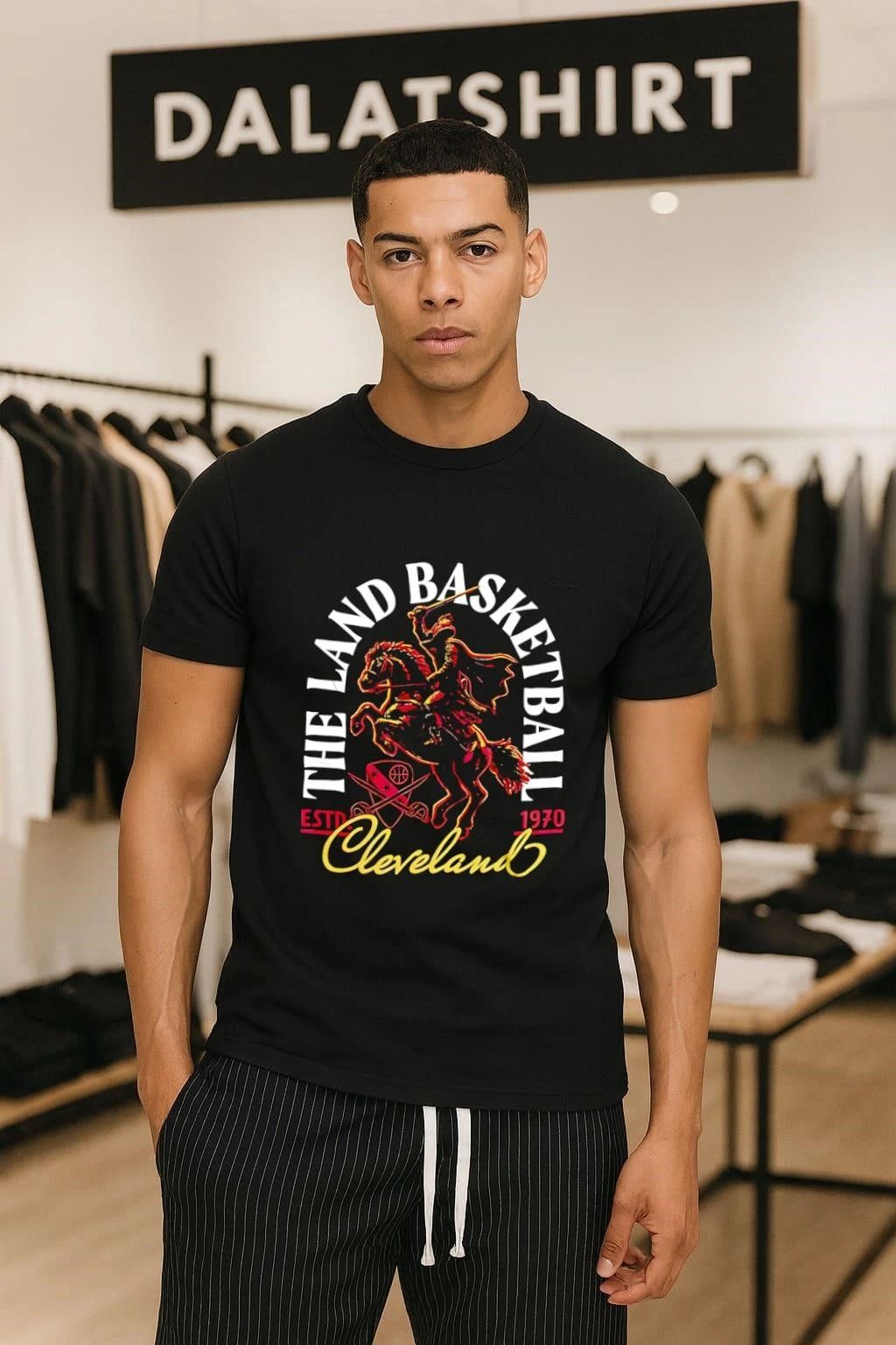 The Land Basketball Cleveland Cavaliers Cavalier Mascot Established 1970 shirt