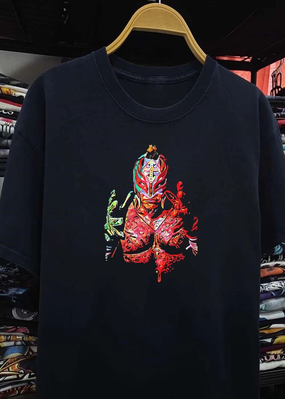 Rey Mysterio Abstract Colorful Mask Illustration shirt