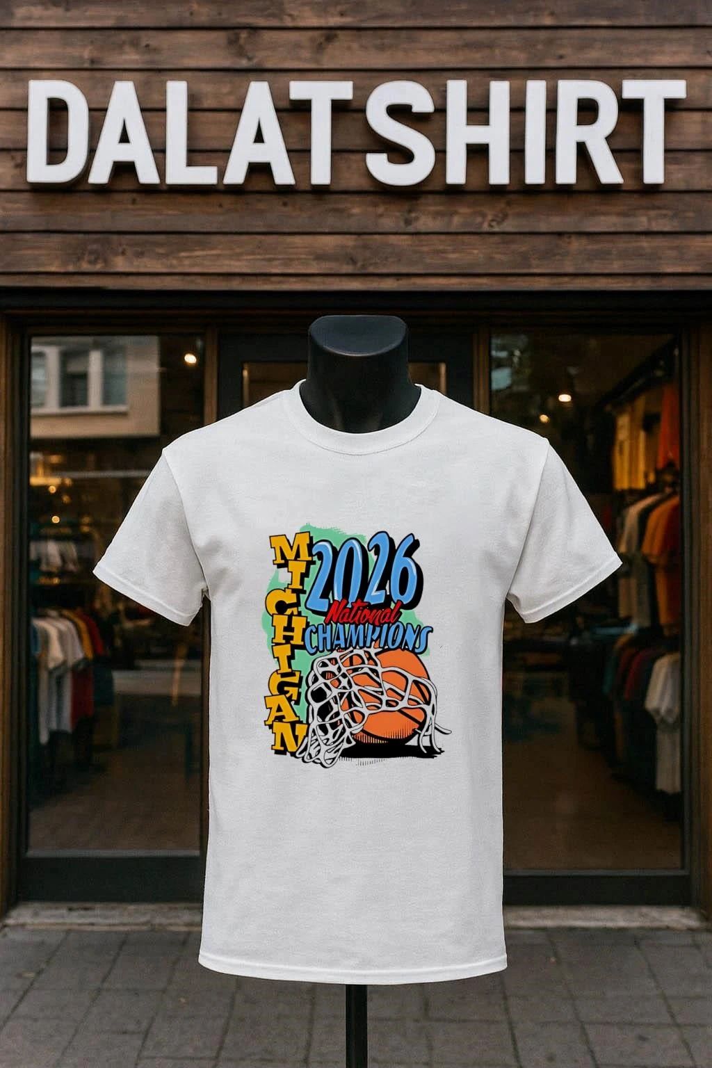 Michigan 2026 National Champions Basketball Net shirt